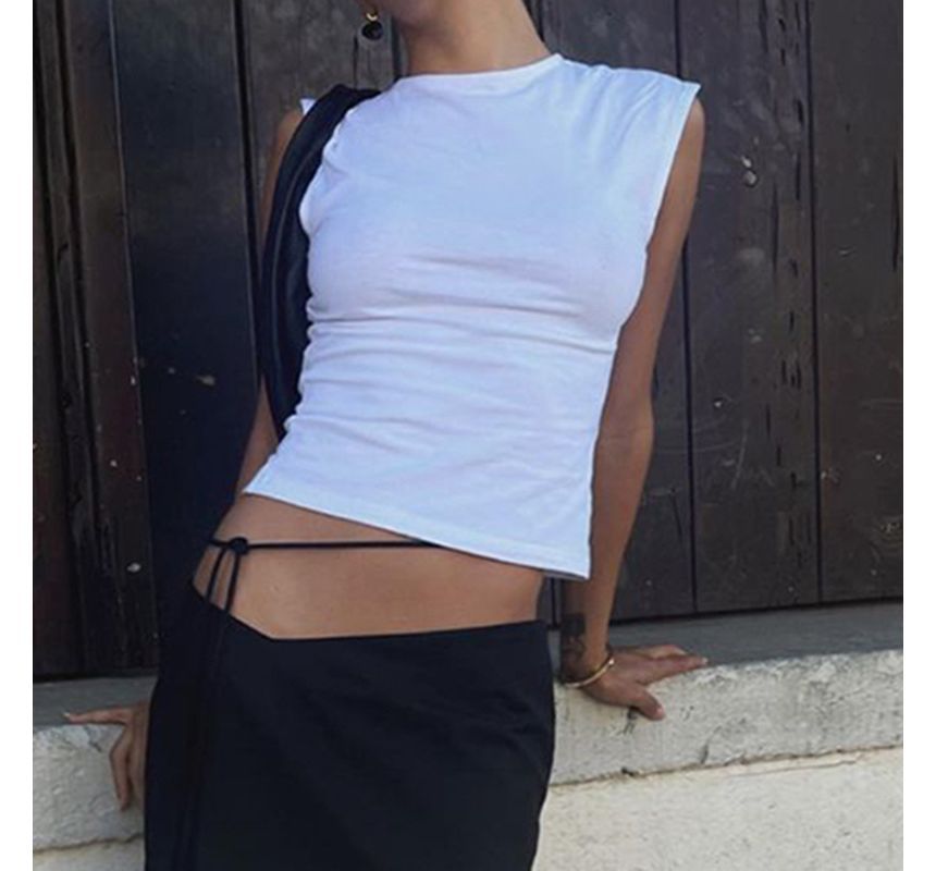 Sosana - Effen tanktop met open rug