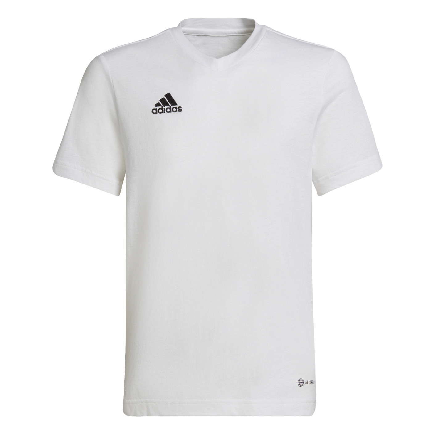 Adidas Entrada 22 T-Shirt Kids Wit Zwart