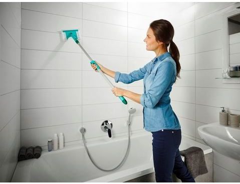 Leifheit - Flexi Pad - Vloerwisser - Grijs - Metaal - Telescoopsteel 80-125 cm