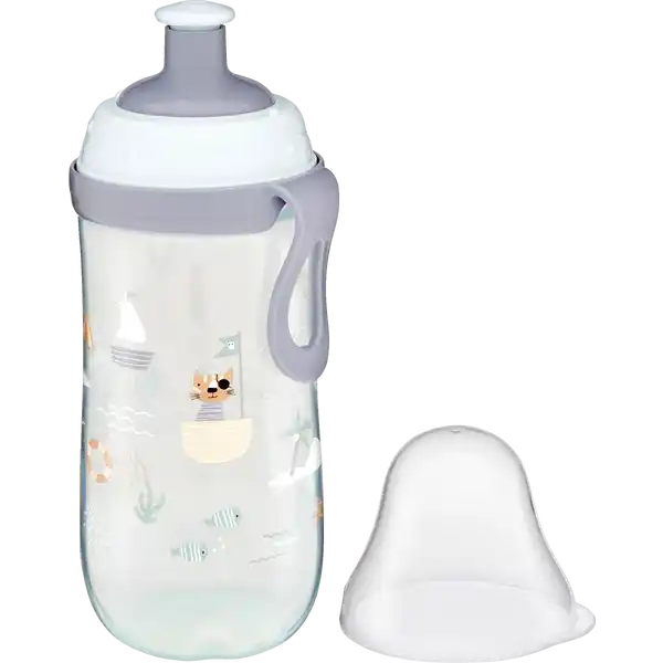 Trinkflasche mit Pop-Up-Verschluss 360ml ab 18 Monate  /  BLAU