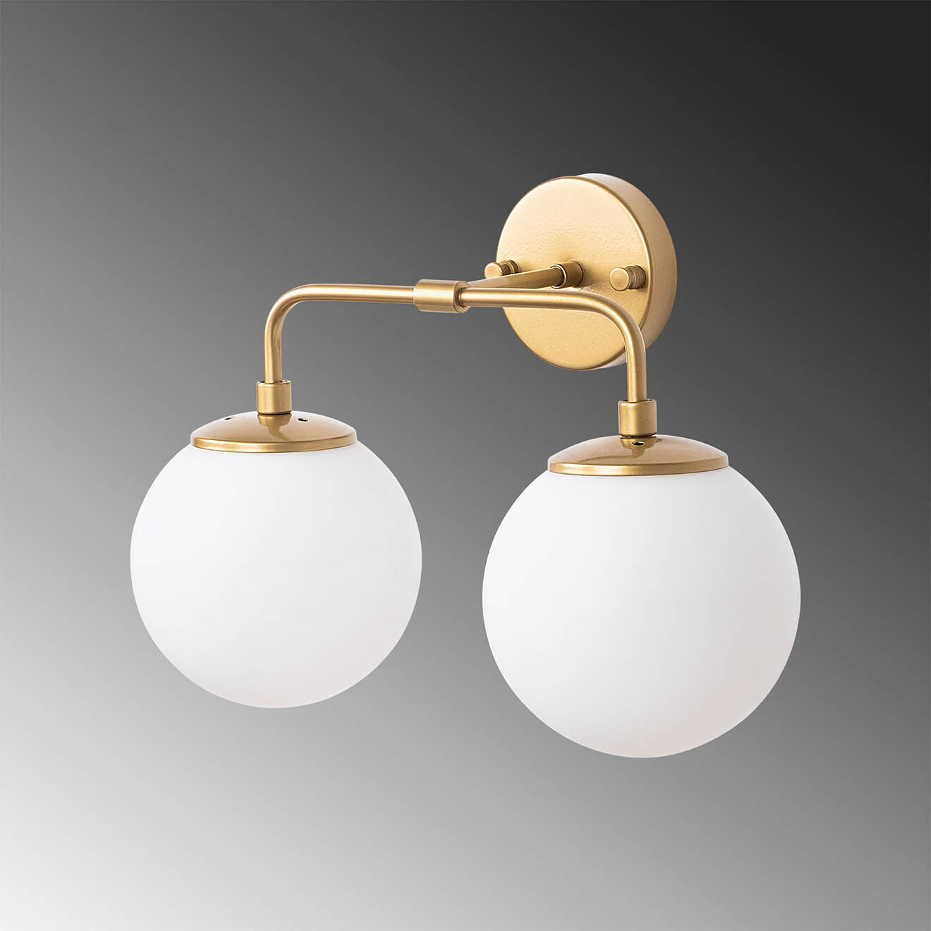 Opviq Applique murale Horn dorée - 91x25x49-129 cm