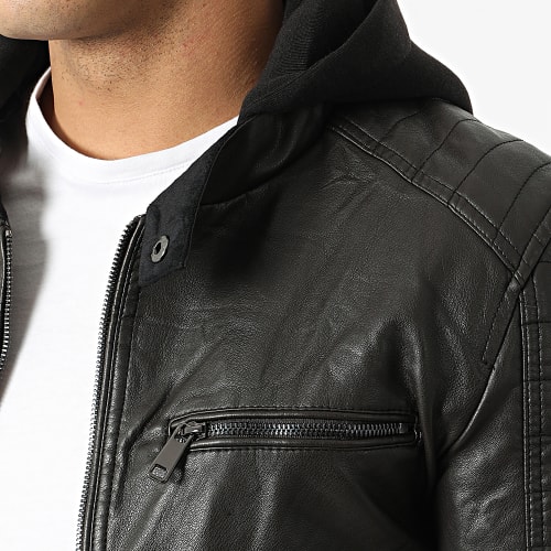 Veste Biker A Capuche 5030 Marron