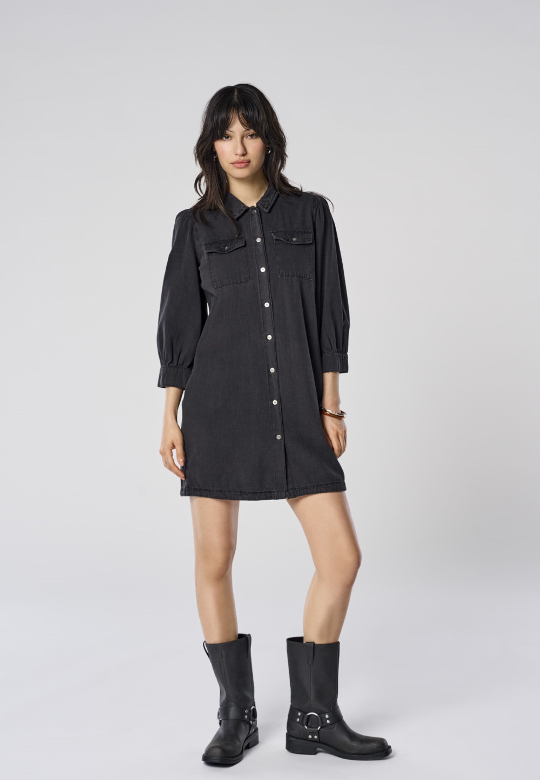 ONLY Jeanskleid »ONLFELICA DNM DRESS NOOS« Brusttaschen