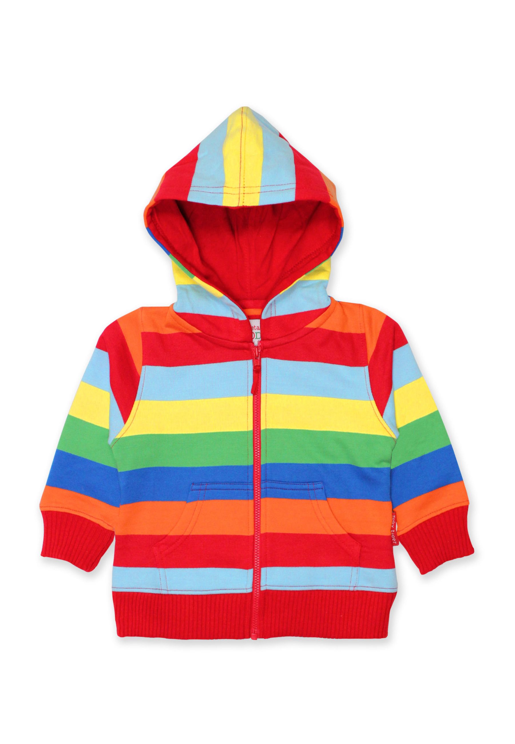 Toby Tiger Multistreifen-Kapuzenpullover