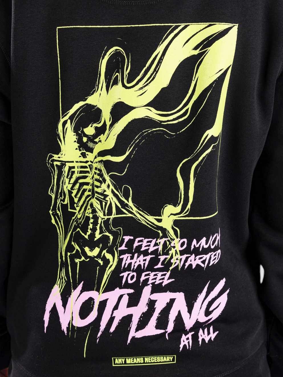 Any Means Necessary Felt So Much Hoodie black