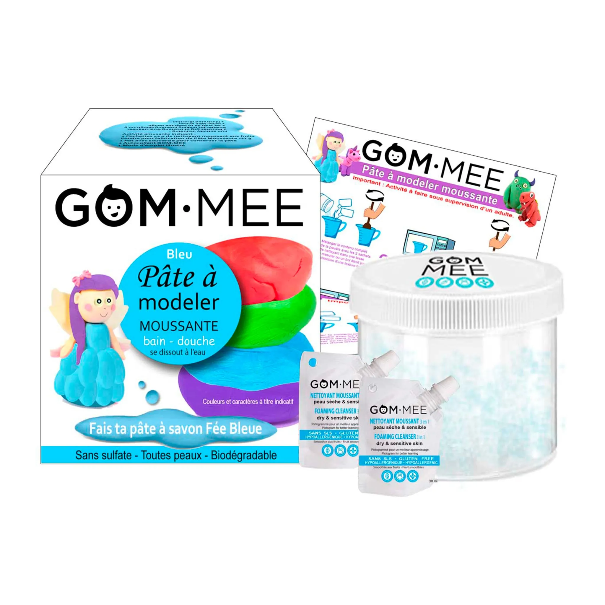 Gom-mee Fabrication Pâte à Modeler Moussante - Fée
