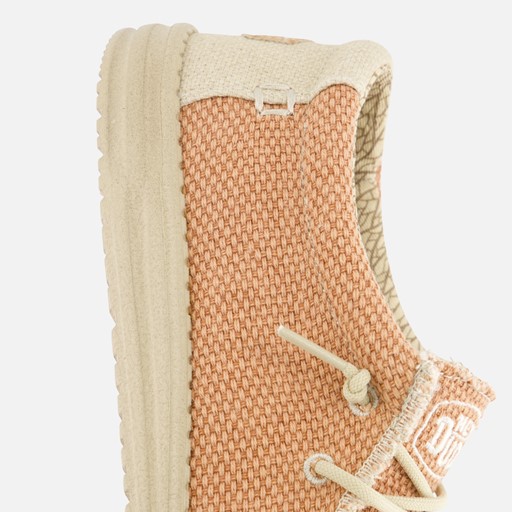HEYDUDE Wally Braided Instappers rood Canvas