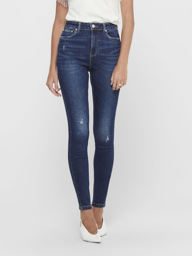 ONLY ONLMILA LIFE HW SK ANK BJ374 NOOS Dark blue denim