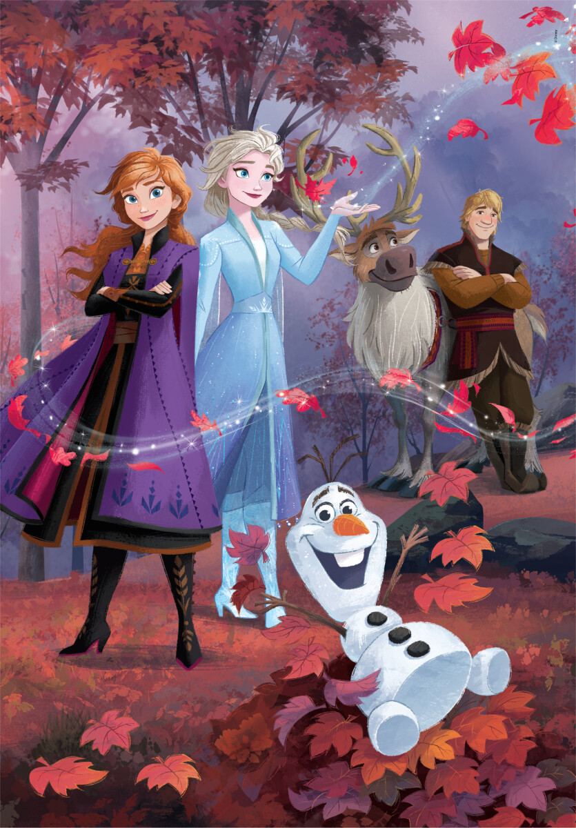 Frost Puslespil - Disney - Maxi Color - Clementoni - 60 Brikker