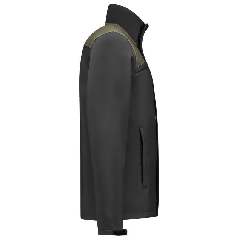 Tricorp Bicolor 402021 - Softshell jas - Donkergrijs Groen - 3XL