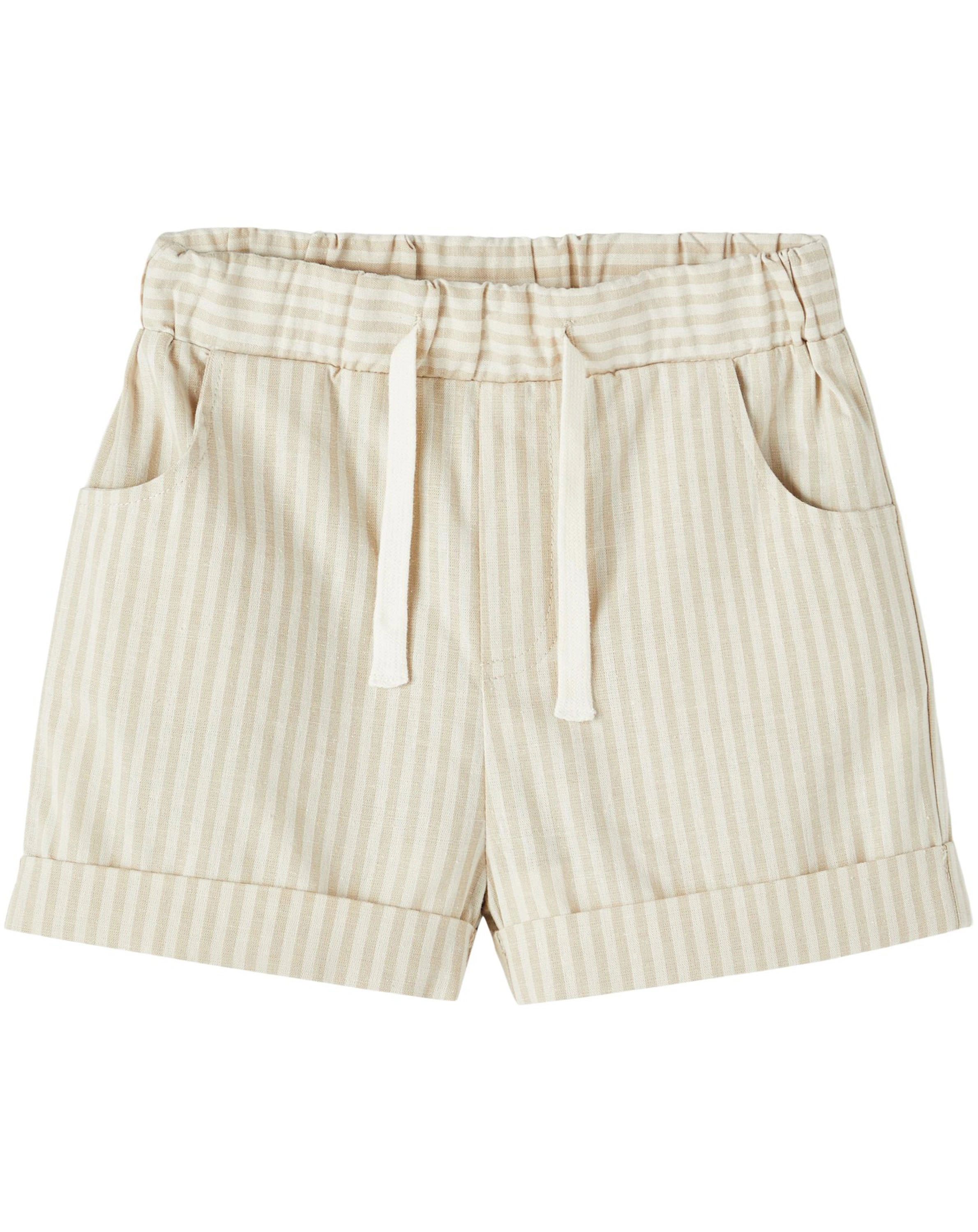Shorts NMMDIOGO gestreift in turtledove