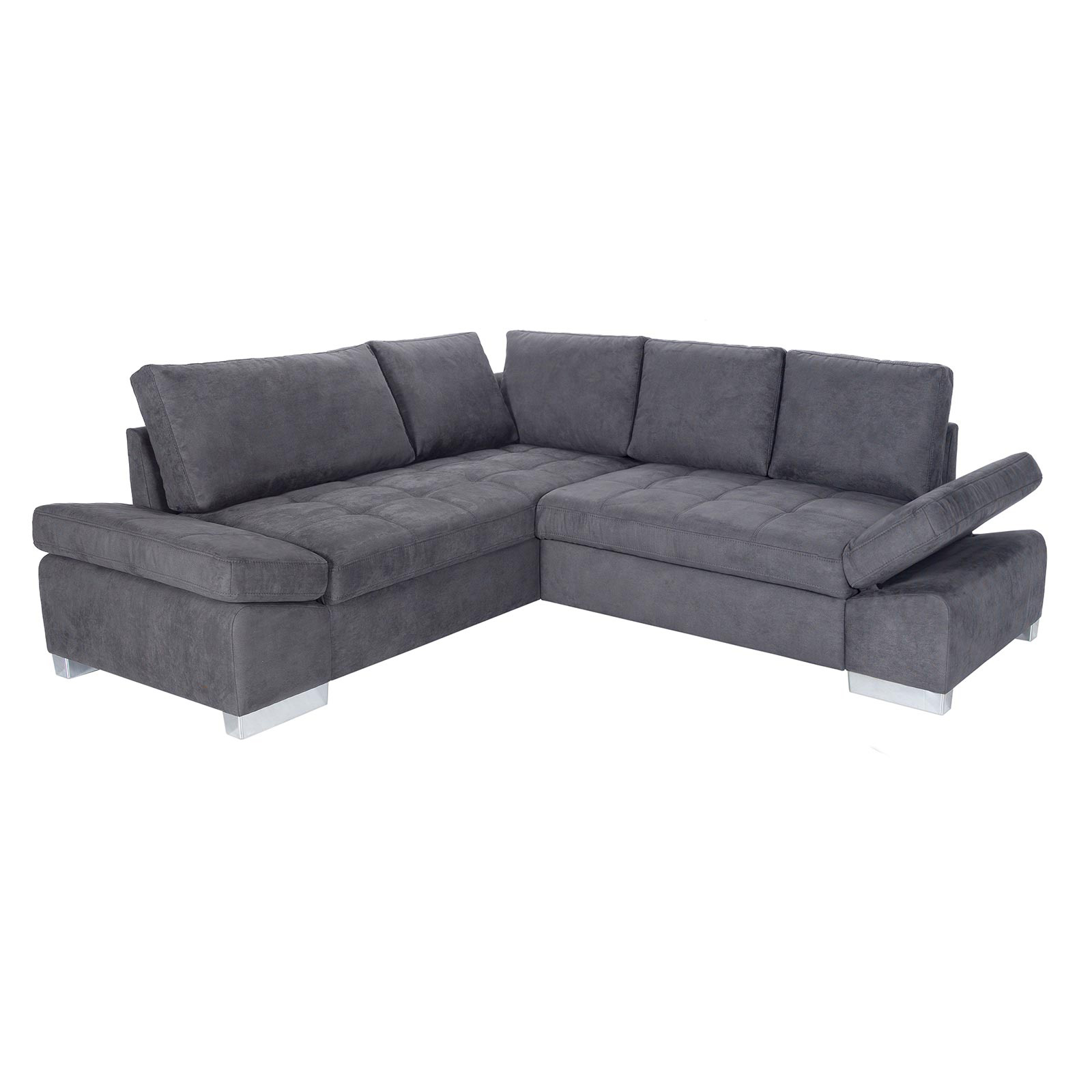 Ecksofa - stone - Liegefunktion rechts