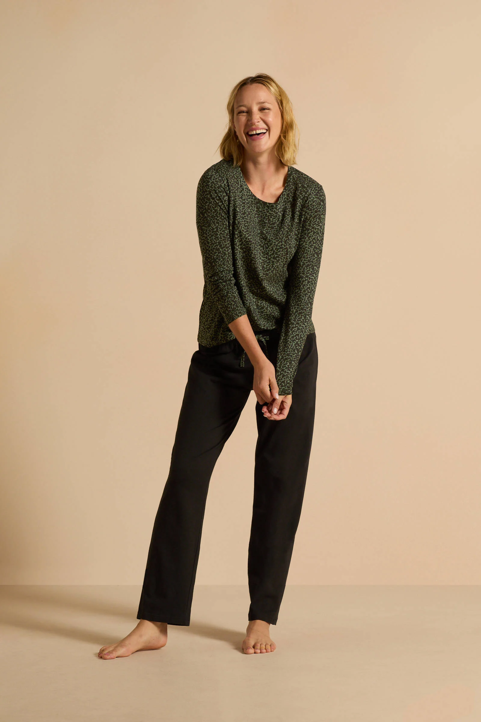 Dreamcovers pyjama groen/zwart