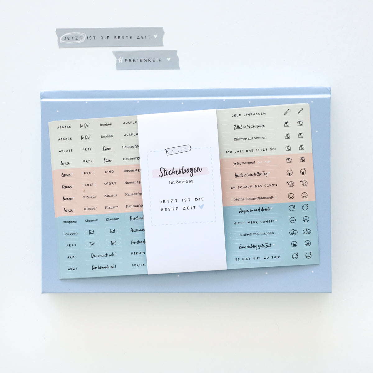 Sticker für Kalender 3er-Set „Beste Zeit