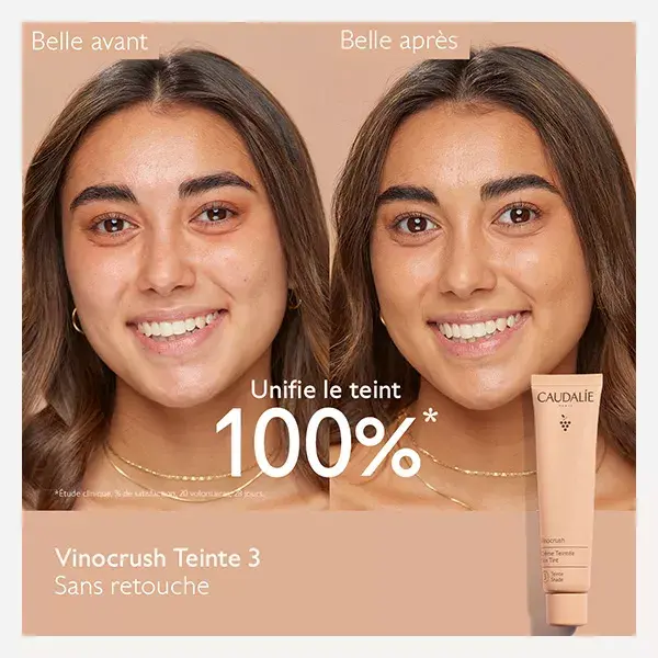 Creme tonalizante Vinocrush da Caudalie - Cor 3 - 30ml