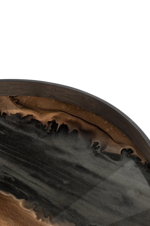 Ethnicraft Organic dienblad bronze Ø61
