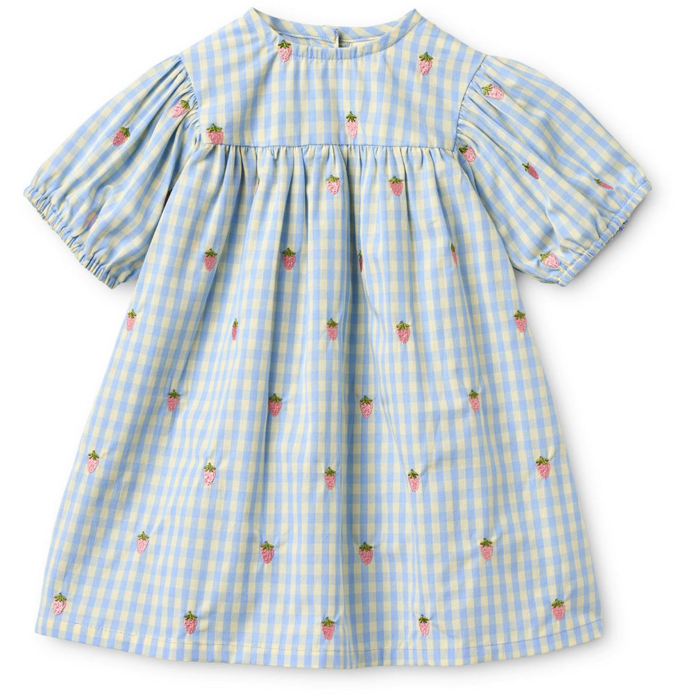 Køb Flöss Sky Berry Gingham Mille SS Kjole
