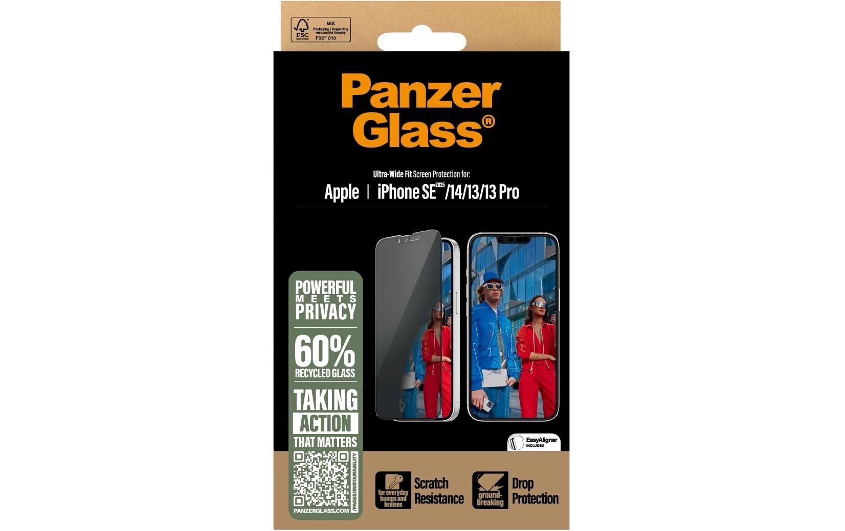 Displayschutz Ultra Wide Fit Privacy iPhone 16e/13/13Pro/14Privacy-Display-Schutzfolie für das Apple iPhone 16e/13/13Pro/14