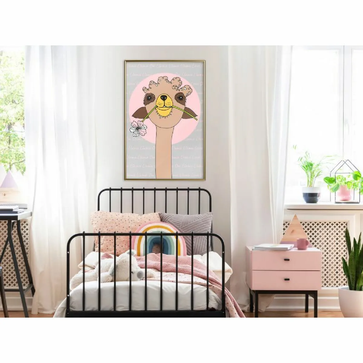 Paris Prix Affiche Cute Llama