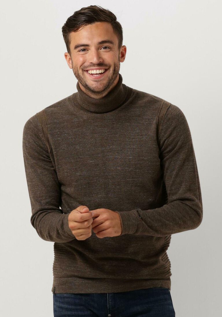 CAST IRON bruine cast iron coltrui turtleneck cotton heather plated