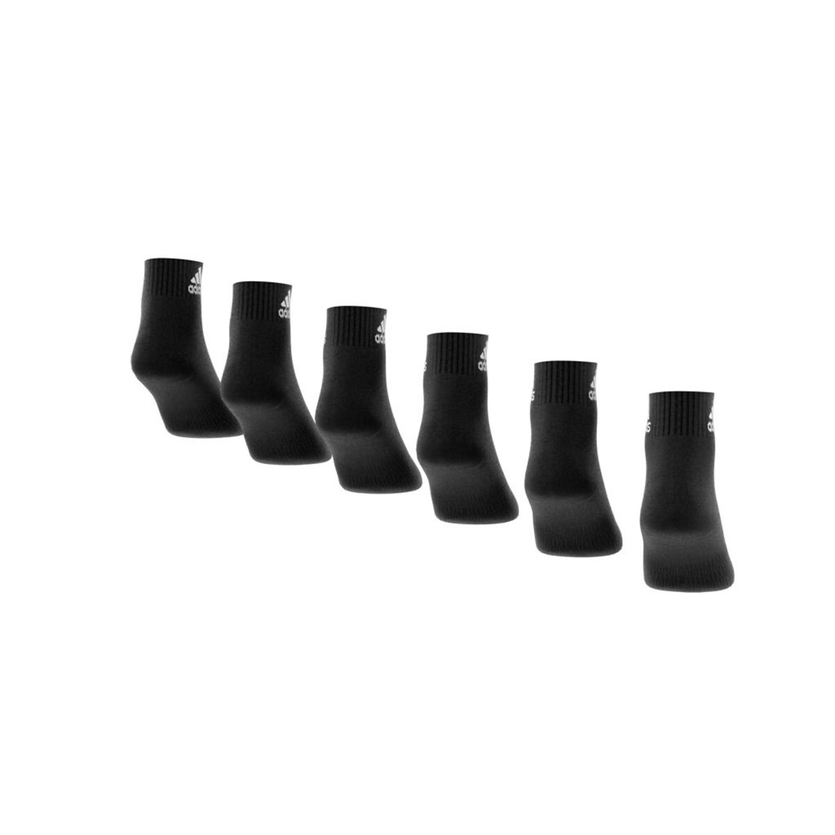adidas Performance<br>Conjunto de 6 pares de meias acolchoadas para esportes