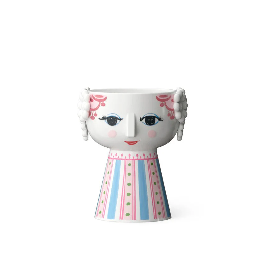 Bjørn Wiinblad  Eva Lysestage, pink - H9.5 cm.