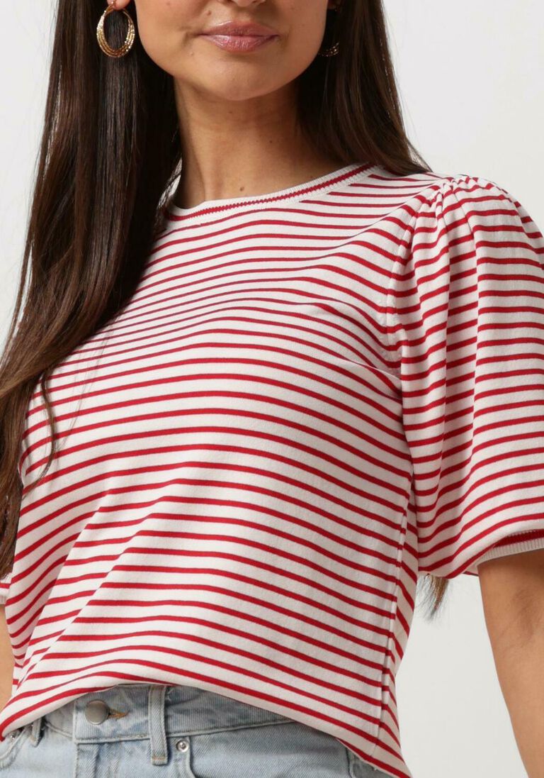 JANSEN AMSTERDAM rode jansen amsterdam  k136 knit top 3/4 sleeve