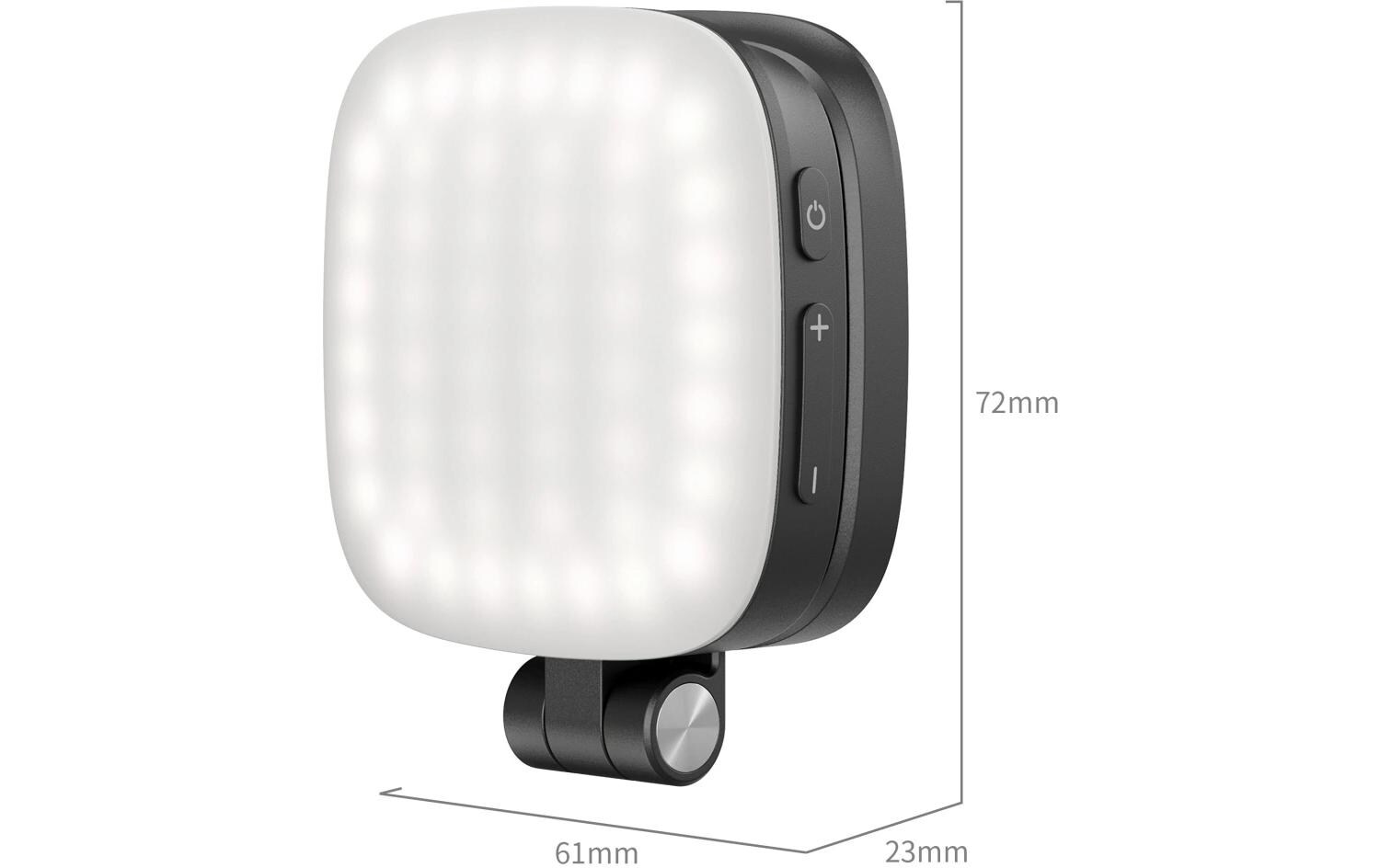 Videoleuchte Vibe P48 SchwarzAbnehmbare LED-Videoleuchte