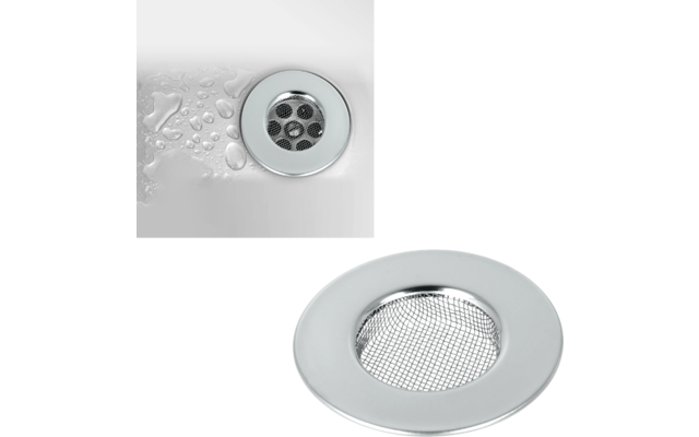 Metaltex Haarfangsieb aus Edelstahl Ø 7,5 cm