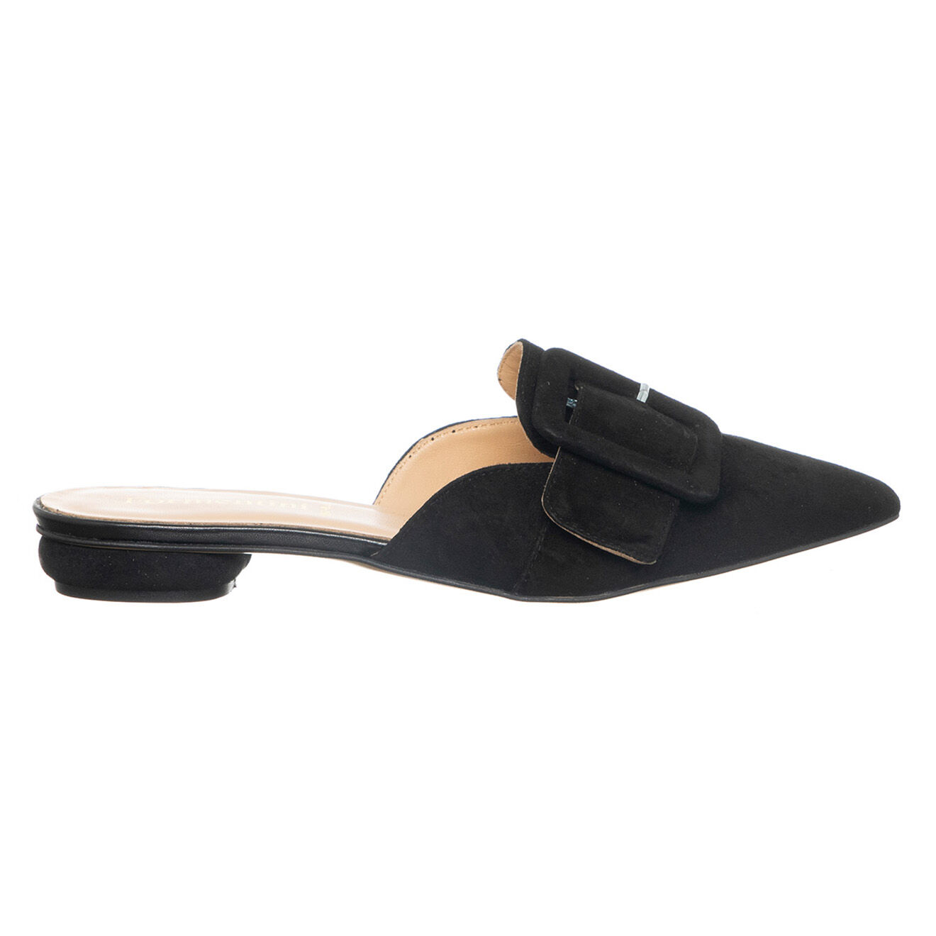 Loretta Pettinari Mules en Cuir Camo noires