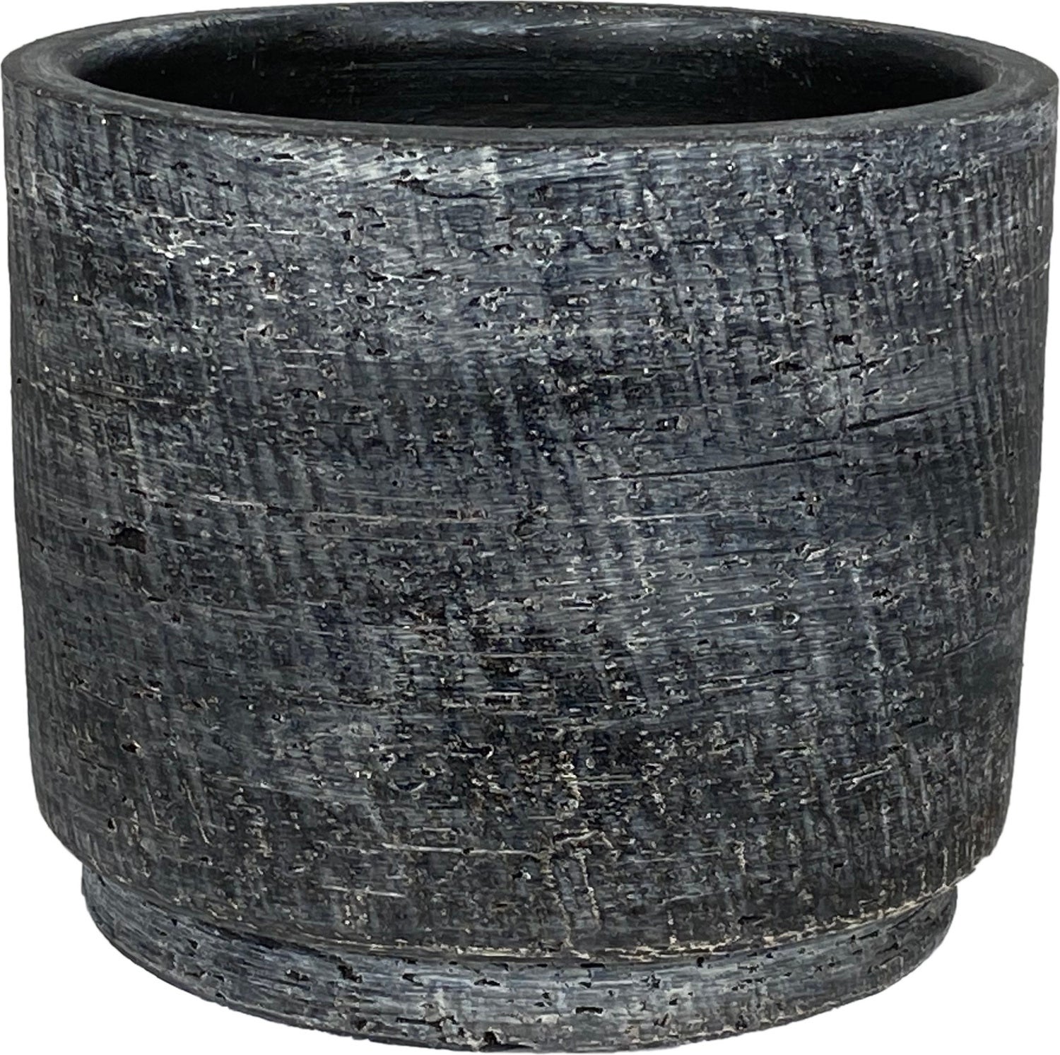 HS bloempot op voet Madrid zwart D 33 H 31 cm