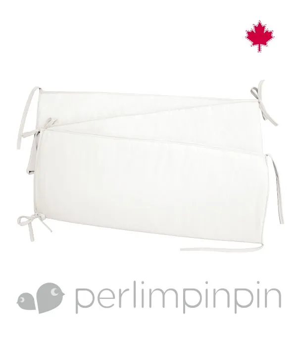Perlimpinpin Tour de Lit Bébé Uni - Blanc