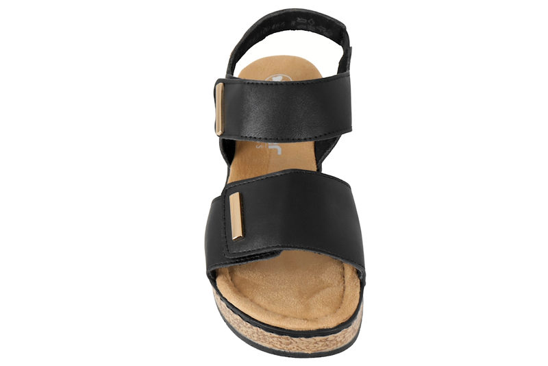 RIEKER SANDAL I SORT PU
