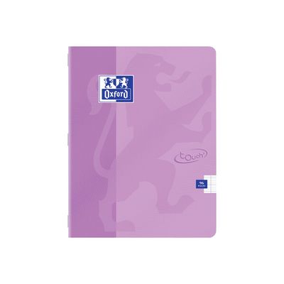 Oxford Touch - Cahier 17 x 22 cm - 96 pages - grands carreaux (seyès) - disponible dans différentes couleurs