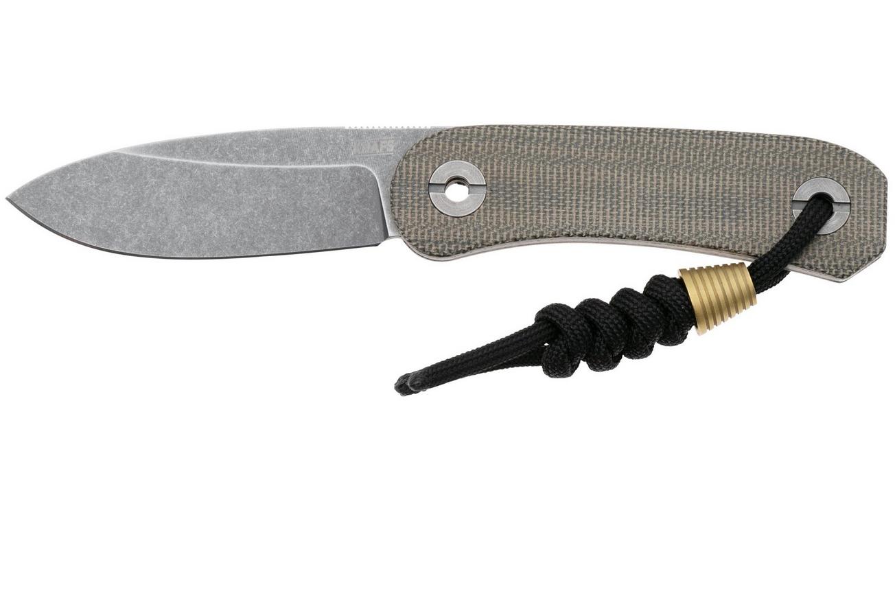 KNAFS Lander 4 KNAFS-00394 Moondust Micarta, vaststaand mes