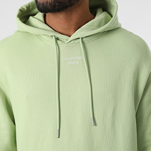 Sweat Capuche Stacked Logo 0604 Vert Clair