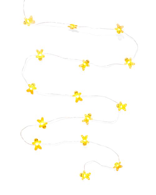 guirlande lumineuse bonhomme pain d'épice 1.8 m