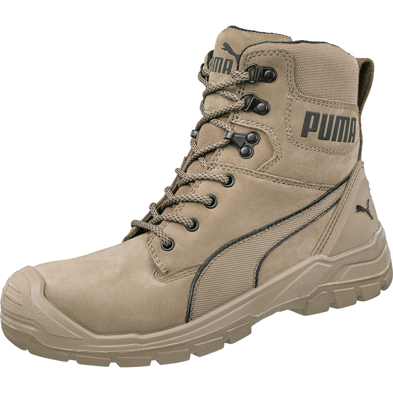 Puma Conquest veiligheidsschoenen met rits S3 high HRO SRC 44* stone