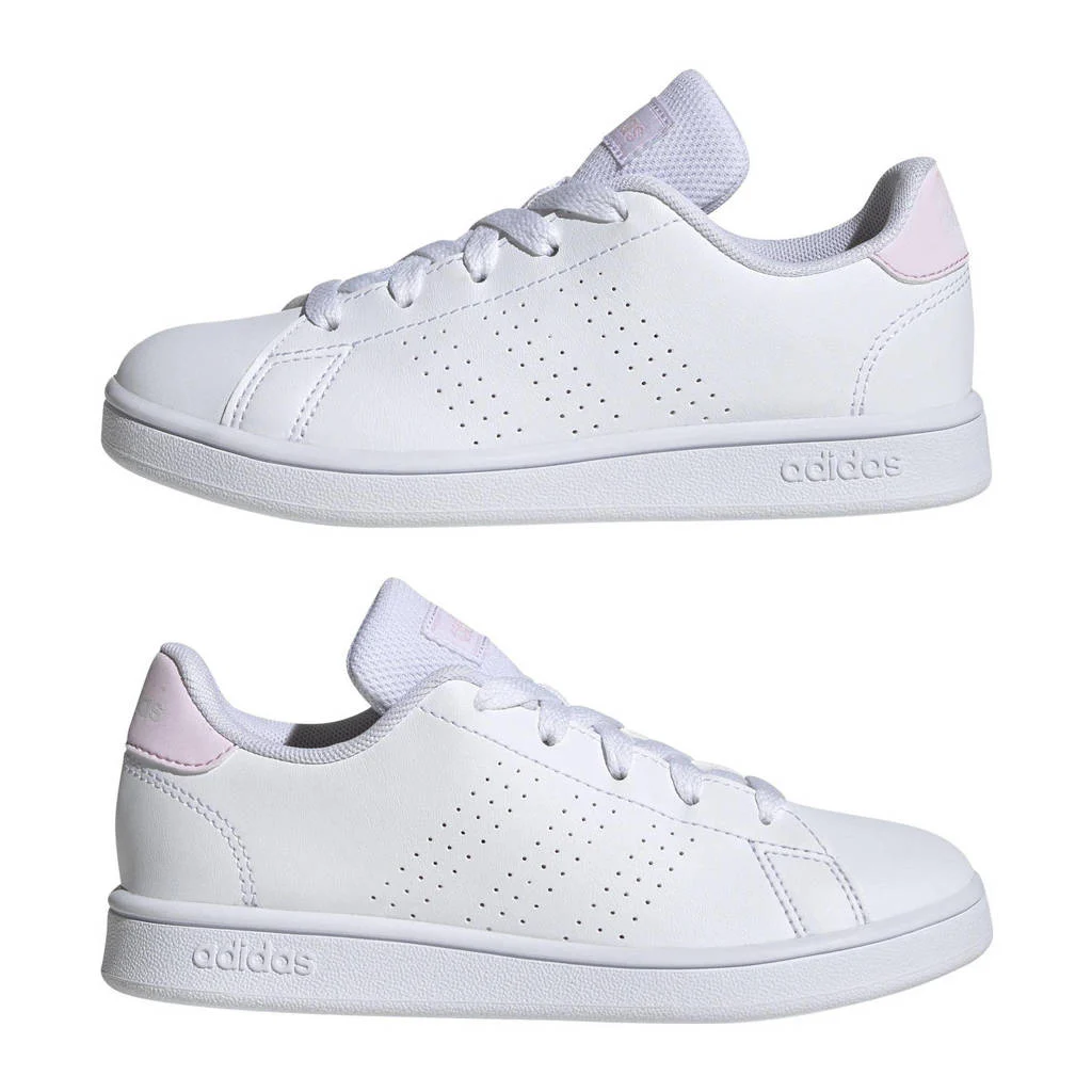 adidas Advantagesneakers wit/lichtroze