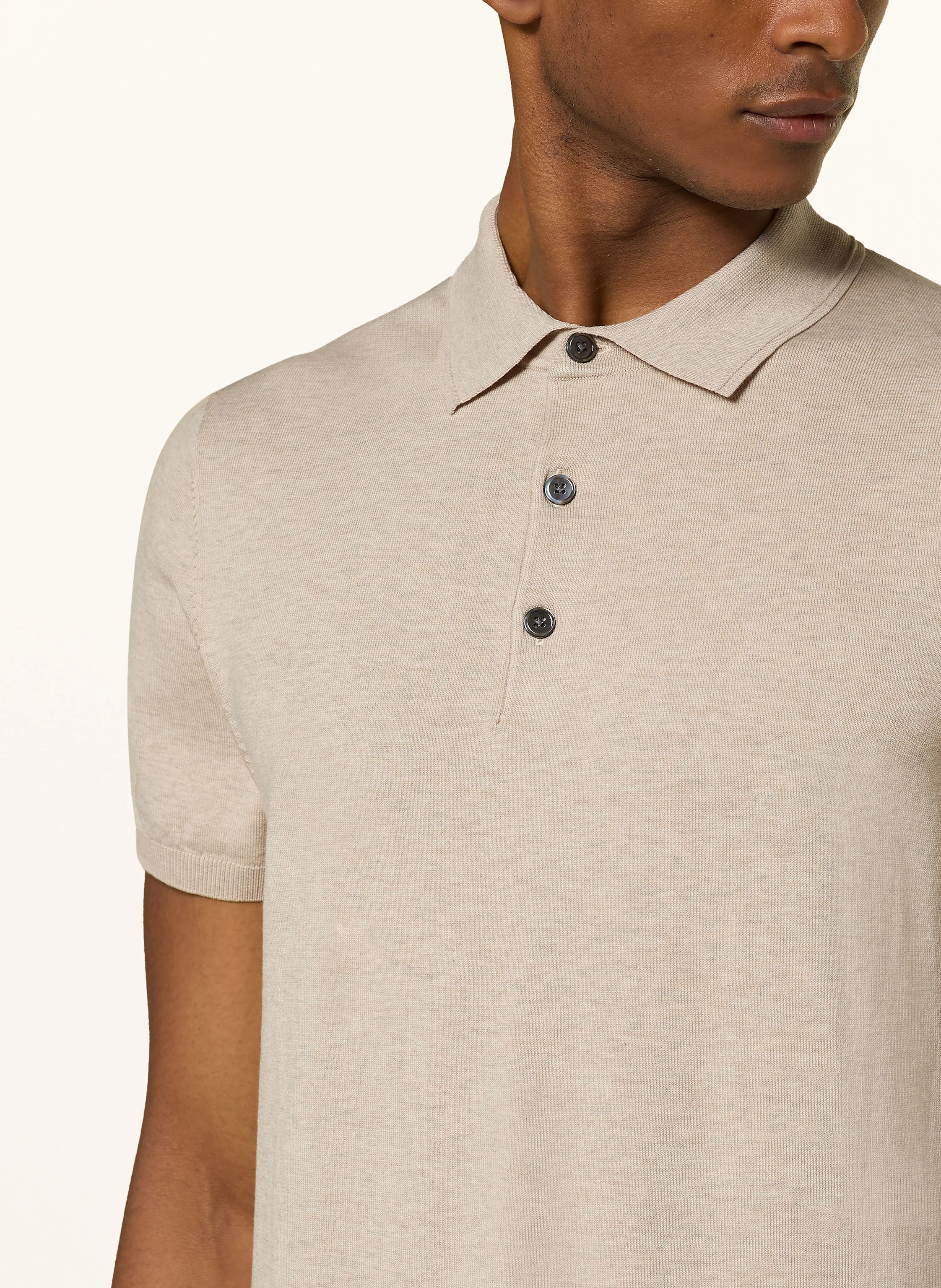 PROFUOMO Strick-Poloshirt