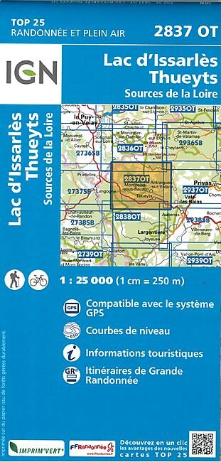 IGN - TOP25 2837OT LAC D ISSARLES 1 25 000
