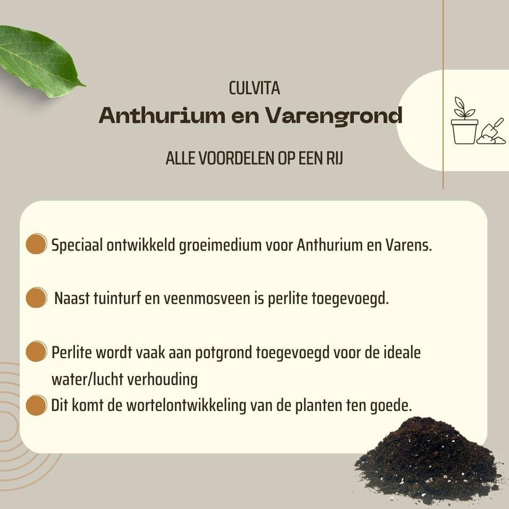 Terreau pour anthuriums et fougères - 5l