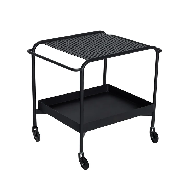 Hübsch Interior - Push Servierwagen mit Rollen, schwarz