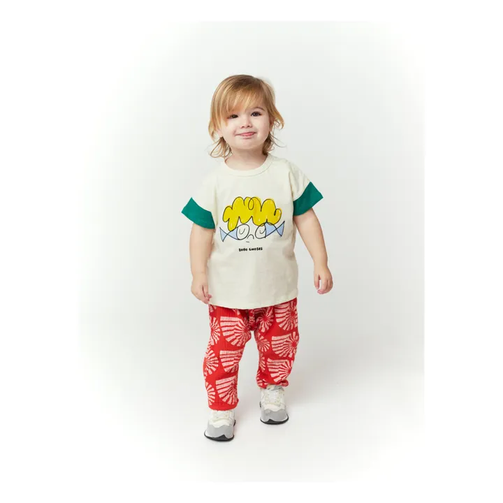 Bobo Choses Exclusivité Bobo Choses x Smallable - T-Shirt Coton Bio Poissons Bébé | Ecru