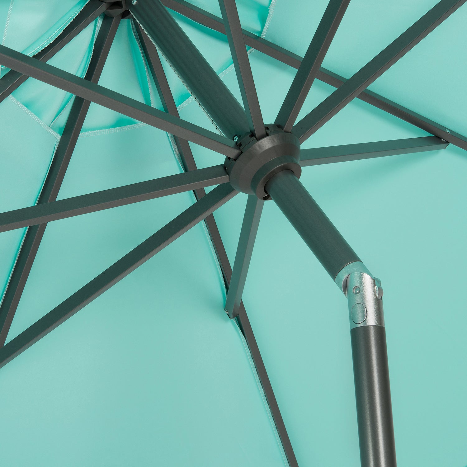 Intratuin parasol Trinidad turquoise 80+UV D 250 cm