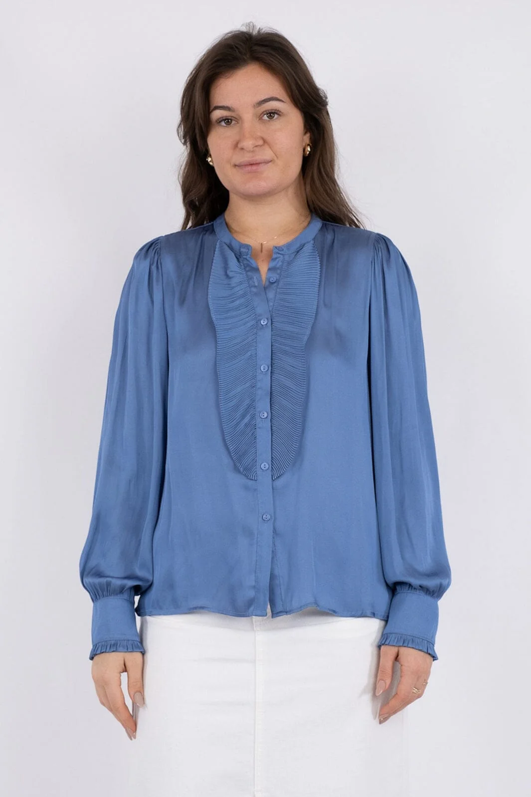Neo Noir Zola Blouse blue