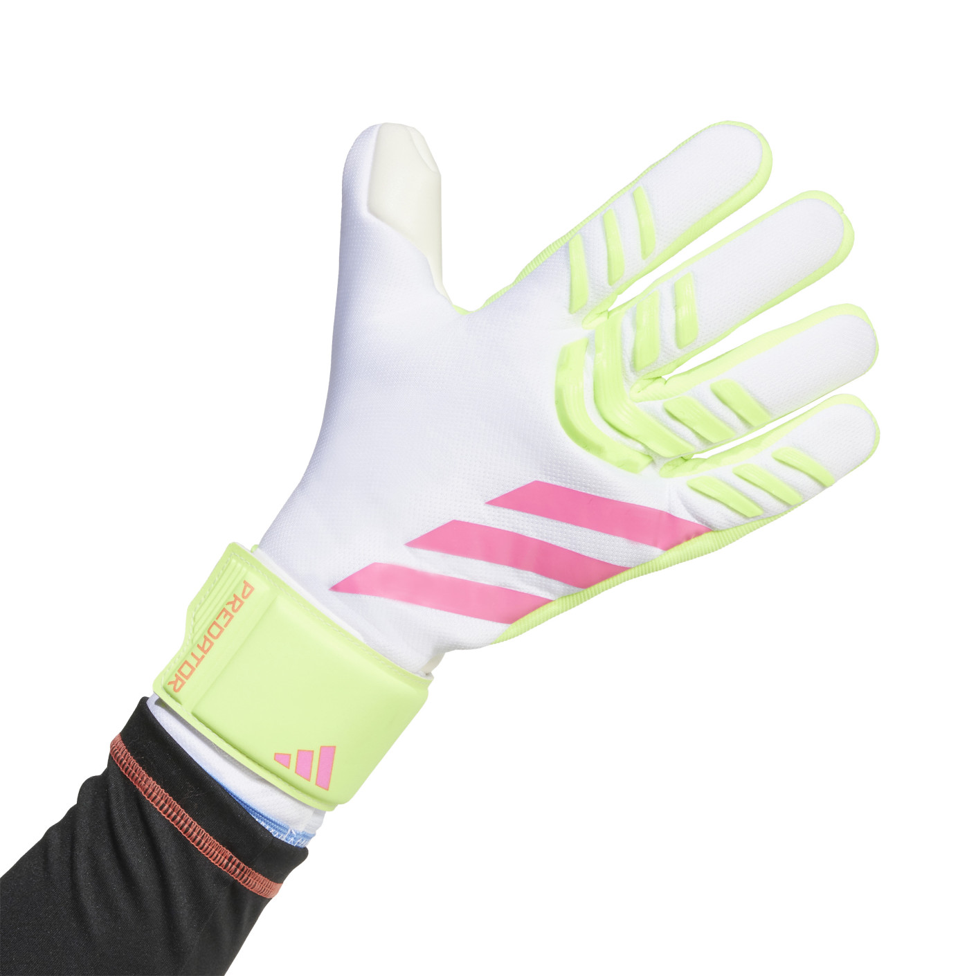 Adidas Predator League Keepershandschoenen Wit Neongeel Roze