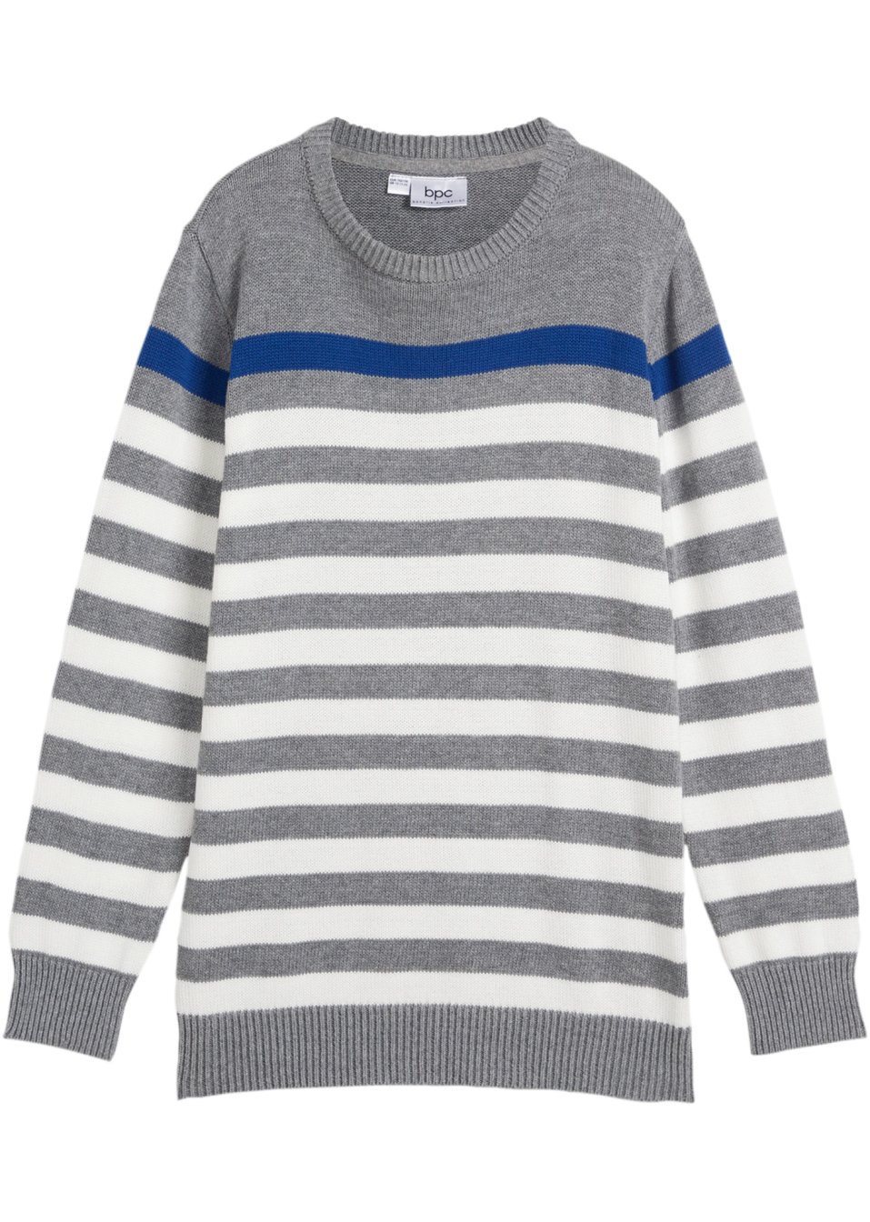 Pull en maille coton à rayures garçon