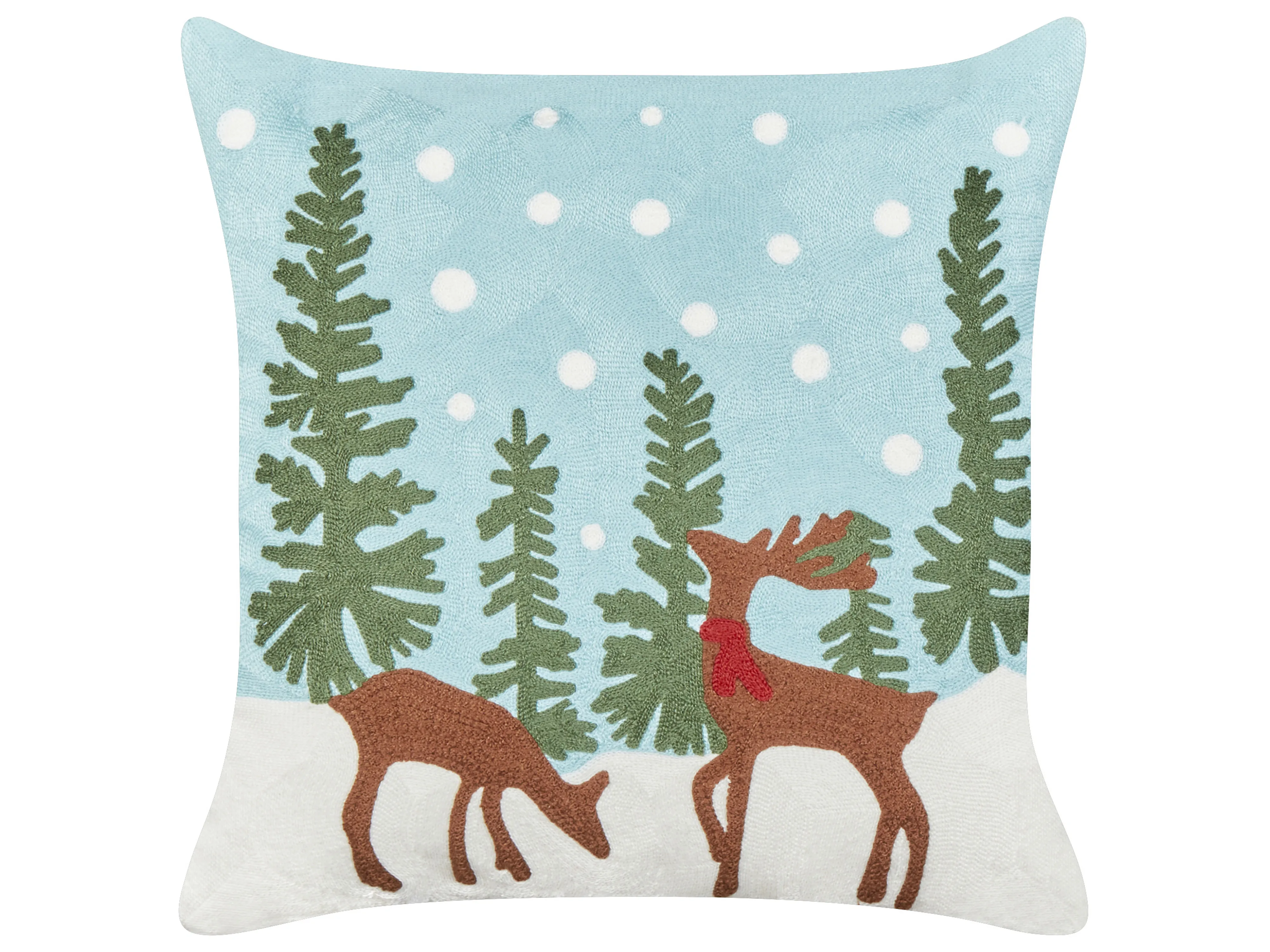 Set van 2 sierkussens PEPPERMINT Katoen 45 x 45 cm Lichtblauw