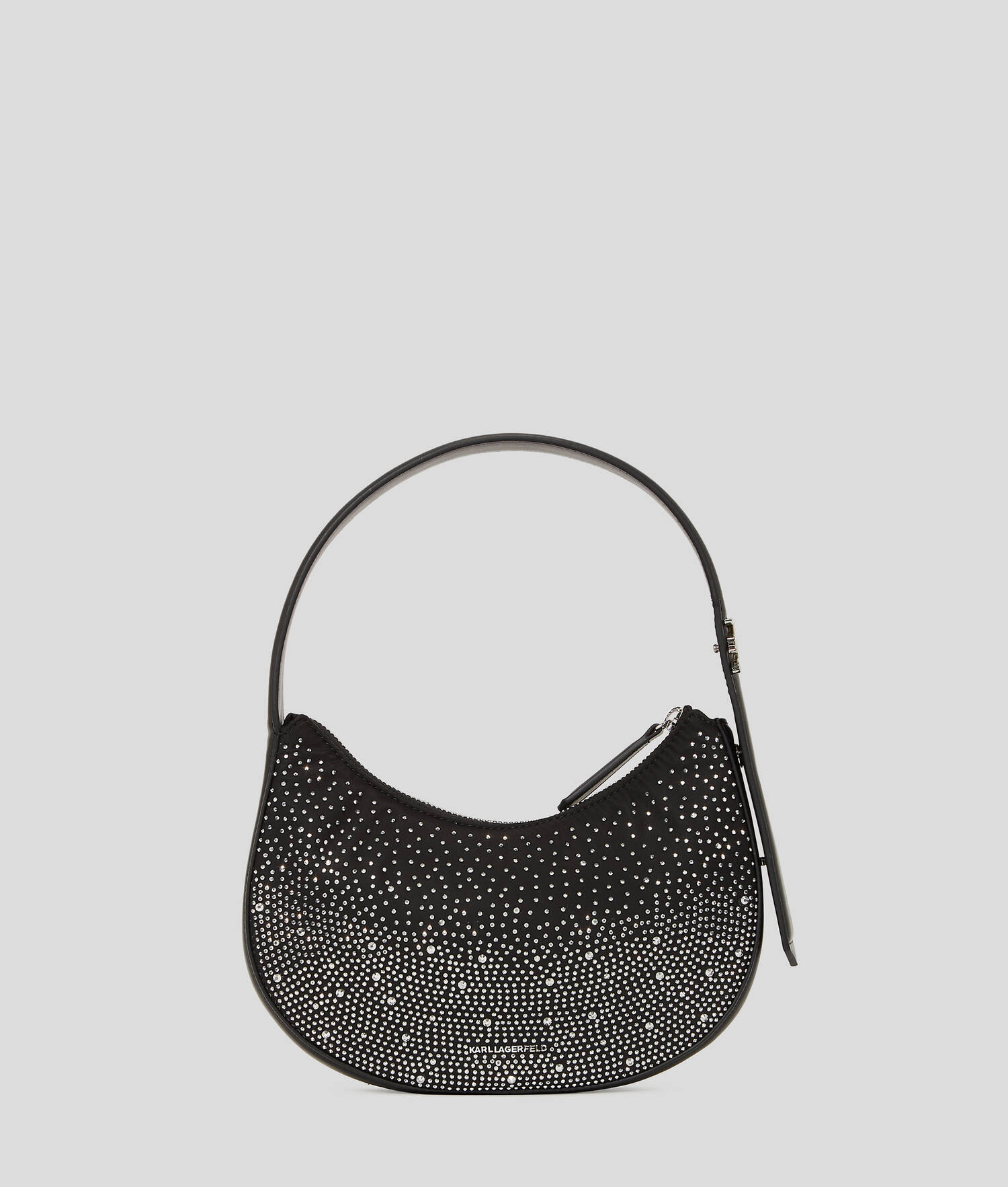 SAC DEMI-LUNE À STRASS K/SOIRÉE - Noir